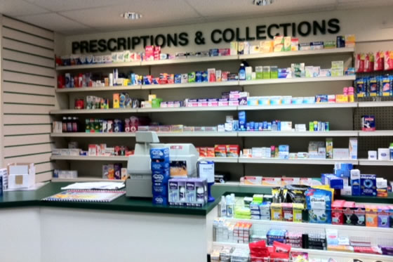 The new pharmacy counter